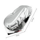 Reflective Protective Cover for Child Car Seat 117 x 72 cm UV Protection Against Sun and Heat Summer Cover for Car Seat Fabric Protection 2