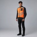 Refleksivä liivi moottoripyöräilyyn Unisex Ilman hihoja Vetoketju ja rintatasku Polyesteri Liivi refleksiteipillä takkiin 11