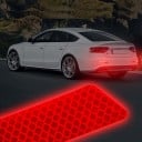 Reflexné samolepky na auto 2 ks pre lepšiu viditeľnosť vozidla za šera aj v noci Úzke pruhy na zadný nárazník Rozmery 21,5 x 2,5 cm 9