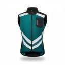 Reflexweste für Motorräder Unisex Ohne Ärmel Mit Reißverschluss und Brusttasche Polyester Weste mit reflektierenden Streifen für Jacken 4