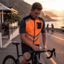 Reflexweste für Motorräder Unisex Ohne Ärmel Mit Reißverschluss und Brusttasche Polyester Weste mit reflektierenden Streifen für Jacken 16