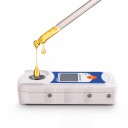 Refrattometro digitale per misurazione dello zucchero 0–38 % Brix con ATC, display LCD, pozzetto di misura in metallo, bianco-blu, per frutta, succhi e bevande 3
