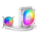 Refrigeração líquida para CPU Teucer AIO dissipador RGB ventilador PWM base de cobre para Intel LGA1700 e LGA1200 8