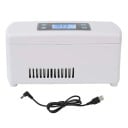 Refrigerador portátil para medicamentos Rango de 0 a 18 °C Pantalla LCD y modo AUTO Alimentación a través de USB Material ABS Color blanco 2