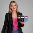 Refurbished HP 302XL Ink Cartridges Set of 3 2x Black 18 ml and 1x Tri-Colour 17 ml for HP DeskJet 2130 3630 and OfficeJet 3830 Printers 2