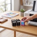 Refurbished HP 302XL Ink Cartridges Set of 3 2x Black 18 ml and 1x Tri-Colour 17 ml for HP DeskJet 2130 3630 and OfficeJet 3830 Printers 3