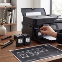 Refurbished HP 305XL Ink Cartridges Pack of 2 Black 18 ml For 600 Pages With Chip For HP DeskJet 2700 2720 4110 4120 and Envy 6020 4