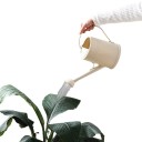 Regadera con cuello largo y cabezal de ducha desmontable 33 cm regadera de plástico beige para plantas de interior y de jardín 7