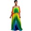 Regenbogen-Sommer-Maxikleid 4