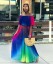 Regenbogen-Sommer-Maxikleid 5