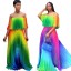 Regenbogen-Sommer-Maxikleid 1