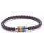 Regenbogenarmband aus Leder 4