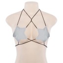 Reggiseno a cordini con coppe a forma di stella 3