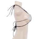 Reggiseno a cordini con coppe a forma di stella 4