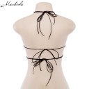 Reggiseno a cordini con coppe a forma di stella 5