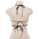 Reggiseno a cordini con coppe a forma di stella 6