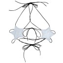 Reggiseno a cordini con coppe a forma di stella 7