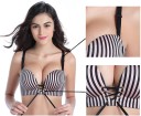 Reggiseno da donna a righe con lacci 4
