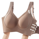 Reggiseno da donna con coppe sagomate senza ferretto in nylon comodo per l'uso quotidiano design liscio e discreto 4