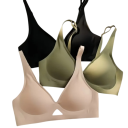 Reggiseno da donna con design liscio senza imbottitura in elastan e poliammide leggero e elastico intimo per uso quotidiano 5