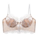 Reggiseno da donna con dettaglio in pizzo senza ferretto coppe modellate elastan nylon comodo per l'uso quotidiano 1