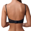 Reggiseno da donna con spalline sottili e pannelli in rete elastan poliammide leggero per uso quotidiano e comfort 5