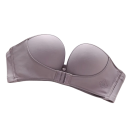 Reggiseno da donna senza cuciture senza spalline con chiusura frontale in poliestere elastan nylon per uso quotidiano e abiti da cerimonia 1