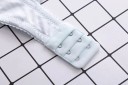 Reggiseno in cotone per donna per l'uso quotidiano Coppe lisce e sagomate Spalline regolabili Chiusura con ganci sul retro Fiocchetto 10