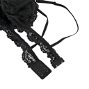 Reggiseno in pizzo per donna con coppe a triangolo senza imbottitura in elastan nylon leggero intimo per uso quotidiano 6