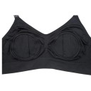 Reggiseno per l'estrazione e l'allattamento senza mani con aperture nelle coppe e ganci sulle spalline con bordo largo 12