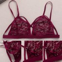 Reggiseno sexy da donna con coppe floreali J1064 3