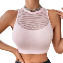 Reggiseno sportivo a rete da donna Top sportivo traspirante 5