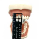 Regla dental de laboratorio multifuncional 110 x 35 mm Aleación médica Precisión ±0,05 mm Regla protética de doble cara 6