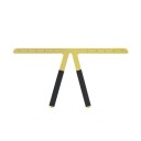 Regla metálica de medición para cejas 14 × 12 cm Plantilla de acero inoxidable para determinar con precisión la forma y simetría de las cejas 7