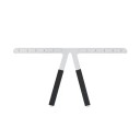 Règle de mesure en métal pour sourcils 14 × 12 cm Modèle en acier inoxydable pour déterminer avec précision la forme et la symétrie 8