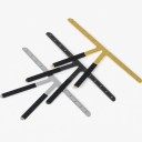 Règle de mesure en métal pour sourcils 14 × 12 cm Modèle en acier inoxydable pour déterminer avec précision la forme et la symétrie des sourcils 5