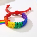 Regnbågsflätat armband 7
