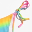 Regnbuefarvet bikini til kvinder 3