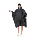 Regnponcho med hætte løs pasform 130 × 30 × 110 cm let beskyttelse mod regn vandreture rejser udendørs brug 1