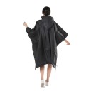 Regnponcho med hætte løs pasform 130 × 30 × 110 cm let beskyttelse mod regn vandreture rejser udendørs brug 6