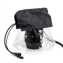 Regnskydd för PAR-lampa med öppen botten, transparent med svart tak för utomhusteaterlampor 6