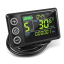 Regolatore sinusoidale per motore senza spazzole 500 W FOC Display LCD colorato S866 Supporto PAS e freni a basso livello Nero Per bicicletta 1