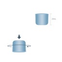 Reinigingsoplossing voor vloeren 1 l met doseerdop 20 ml concentraat 1:200 voor Roborock S8 Pro Ultra S8 MaxV Ultra S7 MaxV Ultra Q5 Q7 Q Revo S8+ 3