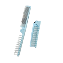Reisbare opvouwbare kam 2-in-1 20,5 cm opgevouwen 10,9 cm Pocket massagekam met bolletjes op de tanden voor haarstyling en -verzorging 7