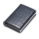 Reisdocumentenhoes van eco-leer met stevige binnenruimte Hoes met gestikte randen Compakte afmetingen 10 x 6,5 x 1,8 cm 5