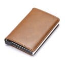 Reisdocumentenhoes van eco-leer met stevige binnenruimte Hoes met gestikte randen Compakte afmetingen 10 x 6,5 x 1,8 cm 20