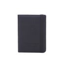 Reisdocumenthoes van PU leer Sluiting met elastische band Geperst opschrift Passport en vliegtuigmotief Matte oppervlak Afmeting 14 x 11 x 2