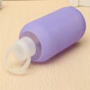 Reise-Glasflasche für Getränke 500 ml in Silikonhülle für Schule und Arbeit Schraubdeckel mit Trageschlaufe Abmessungen 17 x 7 cm 6