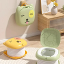 Reise-Klapp-Babytöpfchen mit Taschen Tragbares Toilettentraining für Kleinkinder Kindertoilette für die Reise Töpfchen für Reisen und Urlaub 2