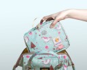 Reise-Organizer für das Wickeln mit Tasche für Feuchttücher Wasserabweisende Polyester-Tasche für Windeln mit Griff 23 x 10 x 18 cm 6